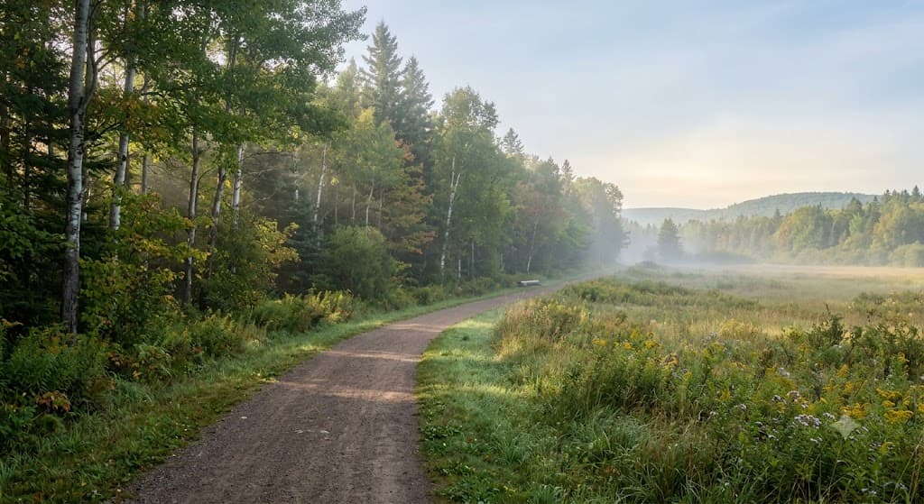 Calm walking path
